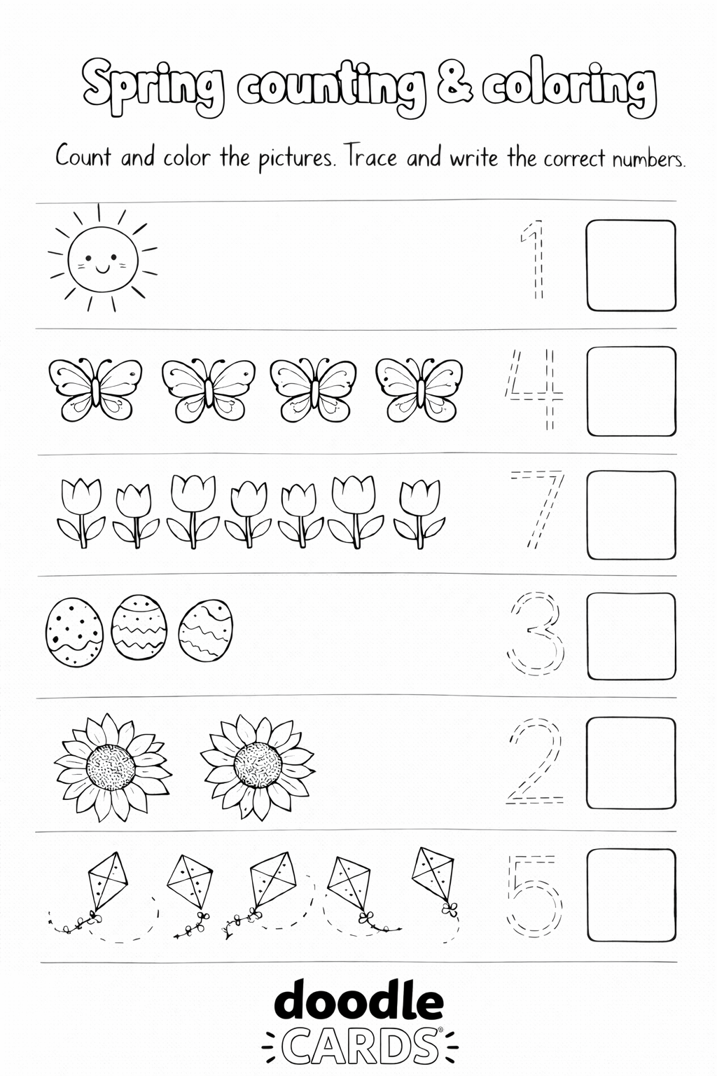 Spring Doodle Book