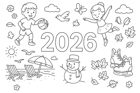 2026 Doodle Calendar