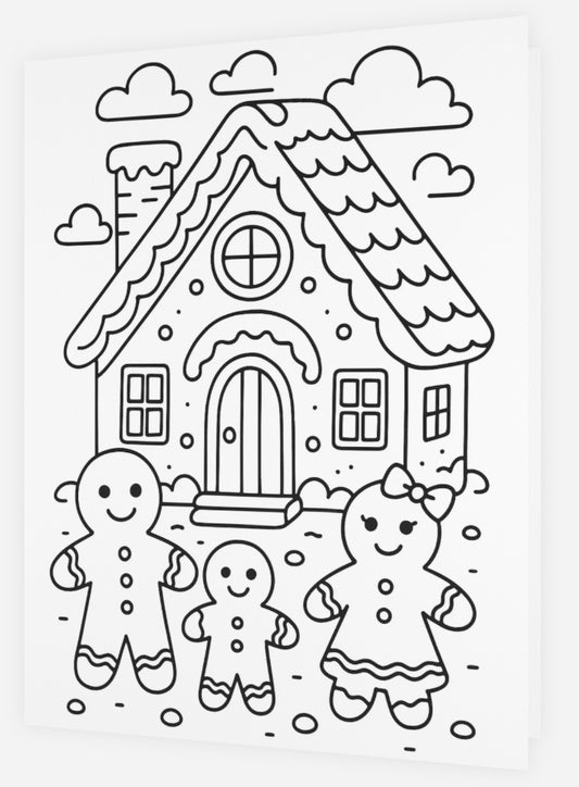 Festive Gingerbread Family